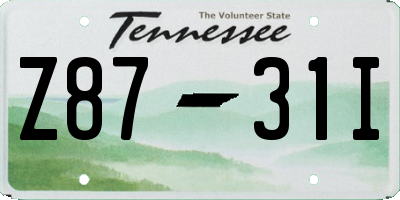TN license plate Z8731I