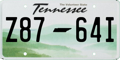 TN license plate Z8764I
