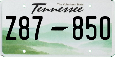 TN license plate Z8785O