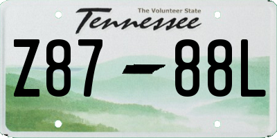 TN license plate Z8788L