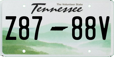 TN license plate Z8788V