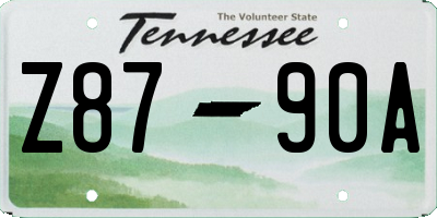TN license plate Z8790A