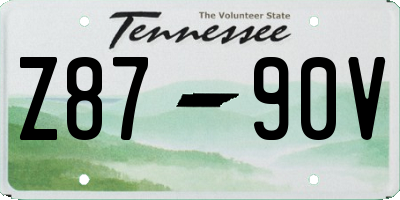 TN license plate Z8790V