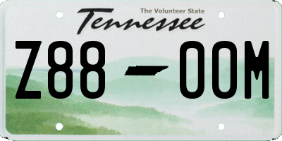 TN license plate Z8800M