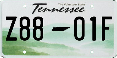 TN license plate Z8801F