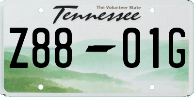 TN license plate Z8801G