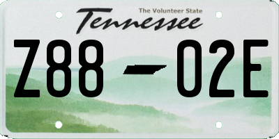 TN license plate Z8802E