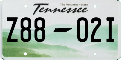 TN license plate Z8802I
