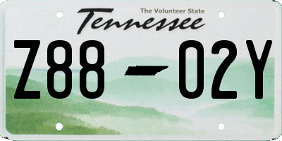 TN license plate Z8802Y