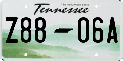 TN license plate Z8806A