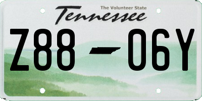 TN license plate Z8806Y