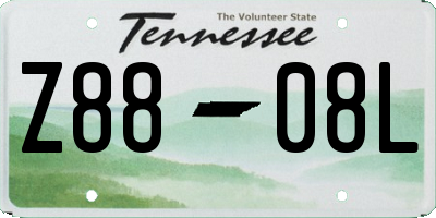 TN license plate Z8808L