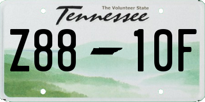 TN license plate Z8810F