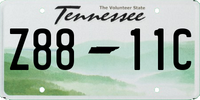 TN license plate Z8811C