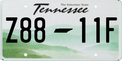 TN license plate Z8811F
