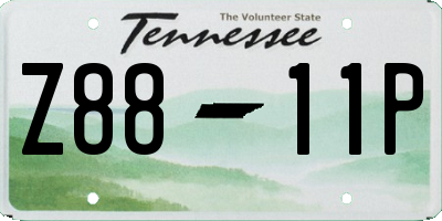 TN license plate Z8811P