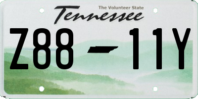 TN license plate Z8811Y