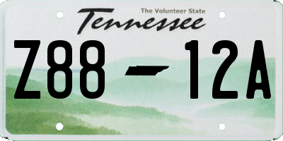 TN license plate Z8812A