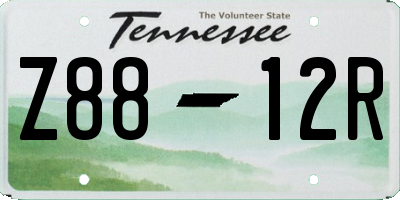 TN license plate Z8812R