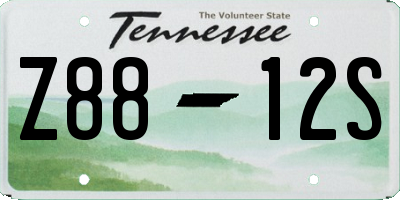 TN license plate Z8812S