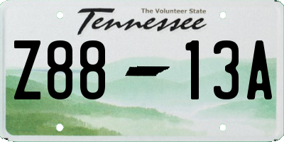 TN license plate Z8813A