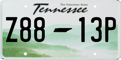 TN license plate Z8813P
