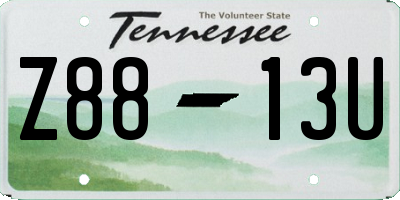 TN license plate Z8813U