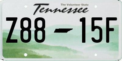 TN license plate Z8815F