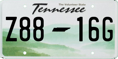 TN license plate Z8816G