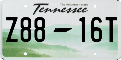 TN license plate Z8816T