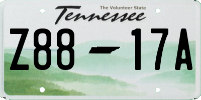 TN license plate Z8817A