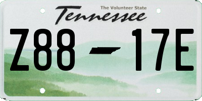 TN license plate Z8817E