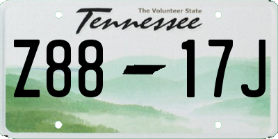 TN license plate Z8817J