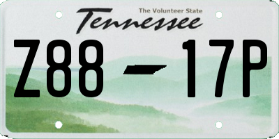 TN license plate Z8817P