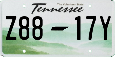 TN license plate Z8817Y