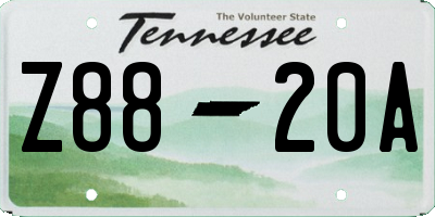 TN license plate Z8820A