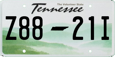 TN license plate Z8821I