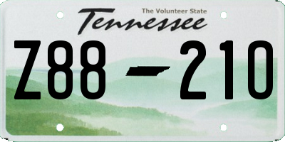 TN license plate Z8821O