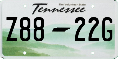 TN license plate Z8822G