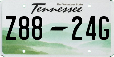 TN license plate Z8824G