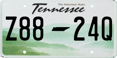 TN license plate Z8824Q