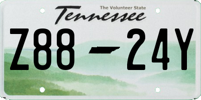 TN license plate Z8824Y