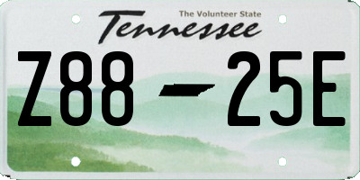 TN license plate Z8825E