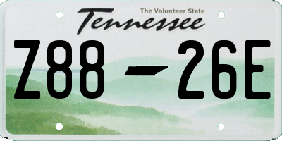TN license plate Z8826E
