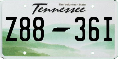 TN license plate Z8836I