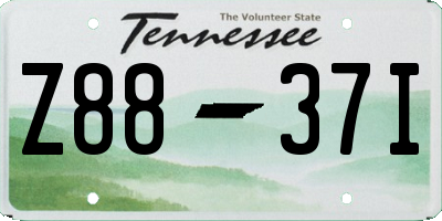 TN license plate Z8837I