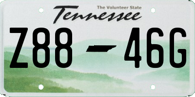 TN license plate Z8846G
