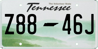 TN license plate Z8846J
