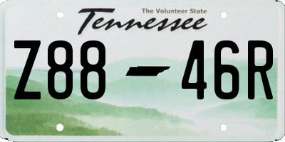 TN license plate Z8846R