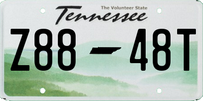 TN license plate Z8848T
